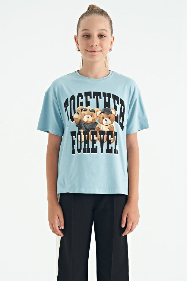 Oversize Short Sleeve Girls' T-Shirt