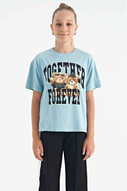 Oversize Short Sleeve Girls' T-Shirt