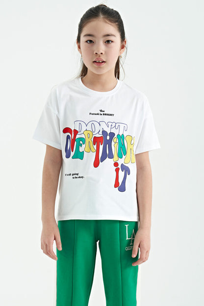 Oversize Short Sleeve Girls' T-Shirt