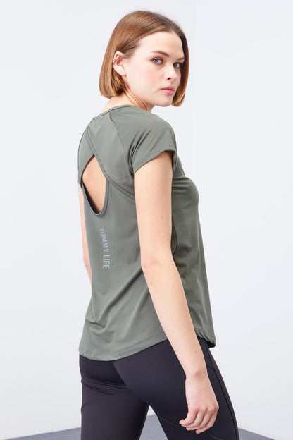 TommyLife Women's T-Shirt With Back Window