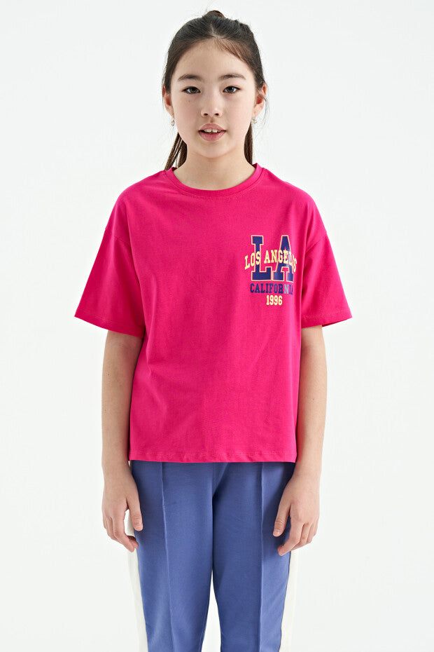 Oversize Short Sleeve Girls' T-Shirt