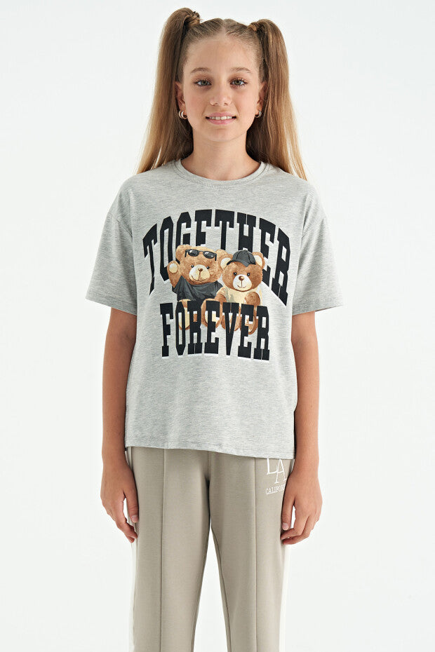 Oversize Short Sleeve Girls' T-Shirt