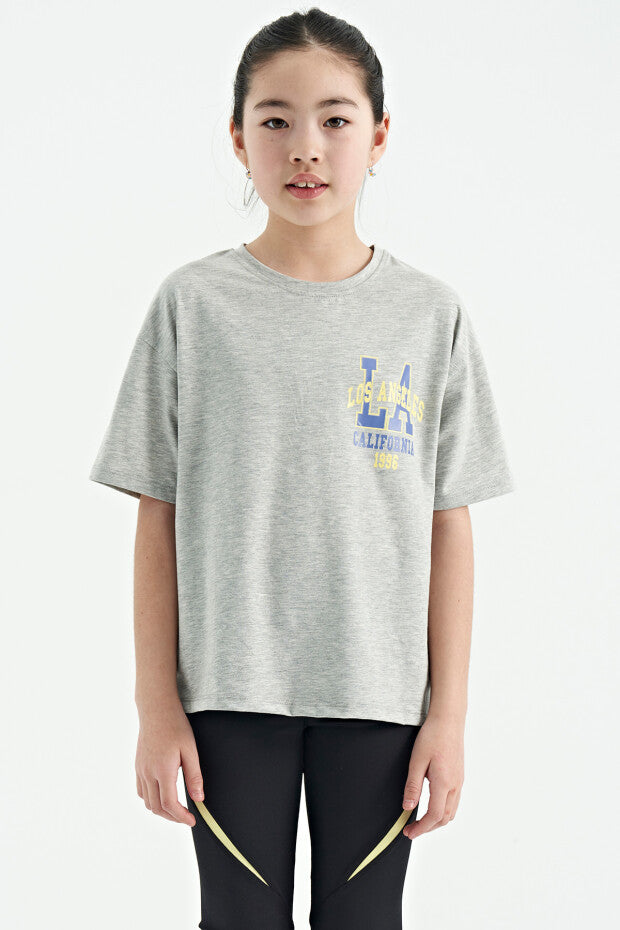 Oversize Short Sleeve Girls' T-Shirt