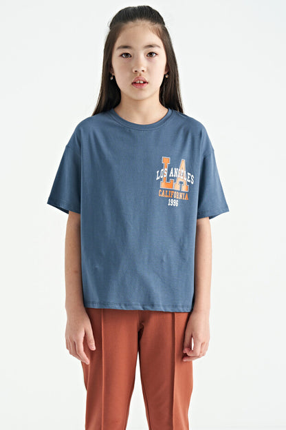 Oversize Short Sleeve Girls' T-Shirt