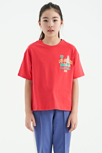 Oversize Short Sleeve Girls' T-Shirt