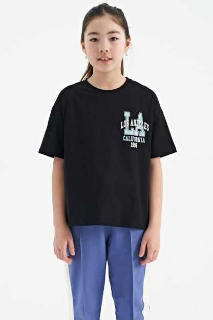 Oversize Short Sleeve Girls' T-Shirt