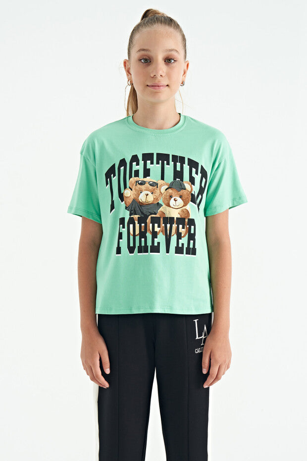 Oversize Short Sleeve Girls' T-Shirt