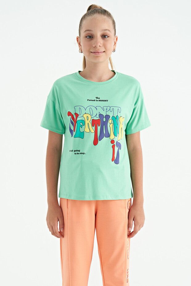 Oversize Short Sleeve Girls' T-Shirt